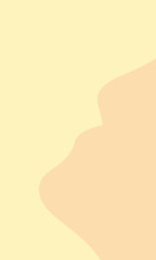 abstract brown blobs on cream background