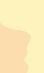 abstract brown blobs on cream background