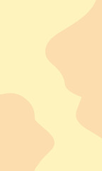 abstract brown blobs on cream background