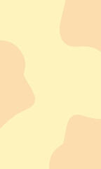 abstract brown blobs on cream background