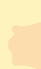 abstract brown blobs on cream background