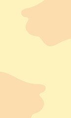 abstract brown blobs on cream background