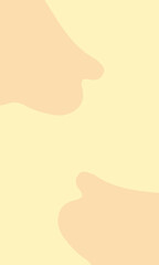 abstract brown blobs on cream background