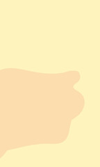 abstract brown blobs on cream background