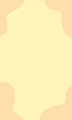 abstract brown blobs on cream background