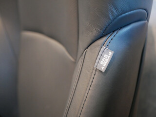 side car airbags tag for safety in a modern car. 
