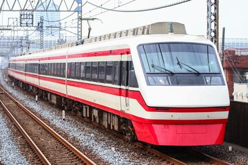 Naklejka premium 特急電車 東武鉄道りょうもう