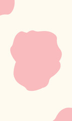 cream white background with pink blob abstract
