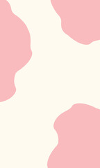 cream white background with pink blob abstract