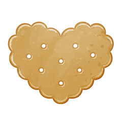 Watercolor gingerbread butter cookie biscuit clipart