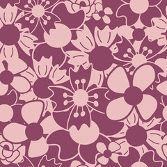 seamless pattern with flowers