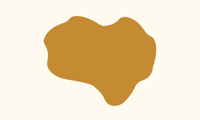 cream white background with brown blob abstract