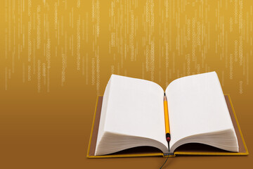 Use binary to create a situation like a rain of knowledge (information)