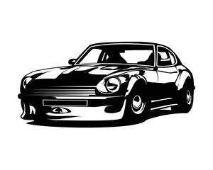 Premium Classic Japanese Sport Car Vector Illustration. Best for JDM Enthusiast Tshirt and Sticker Design