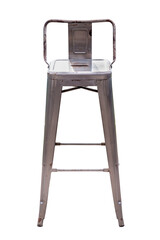 Steel bar chair.