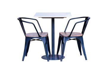 Dining table and chair.