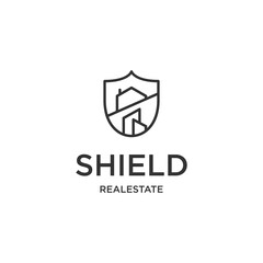 Shield logo icon design template vector illustration
