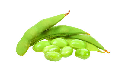 green soybeans on transparent png