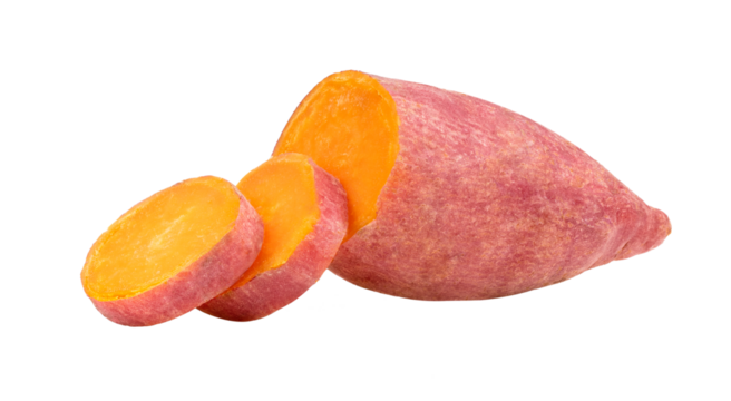 Sweet potato on transparent png