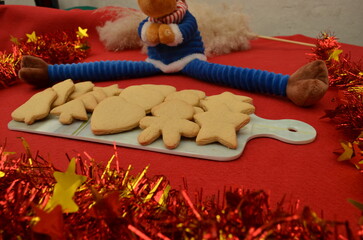 beautiful handmade cookies for Christmas celebration