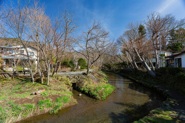 Nature landscape in Oshino Hakkai