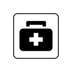Health box icon vector