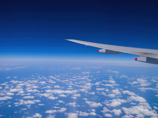 Aerial view of the beautiful sky and clouds