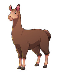 Llama Cartoon Animal Illustration