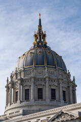 Dome of San Francisco City Hall. High quality photo