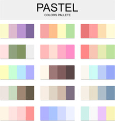 Sets of Pastel Colors Pallete