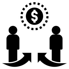 business glyph style icon