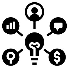 business glyph style icon