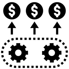 business glyph style icon