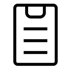 Icon Clipboard With Style Outline