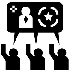 consensus glyph style icon