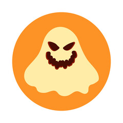 Halloween ghost design. Vector illustrations for prints, stickers, invitation cards, web design, blogs, social media, and more.