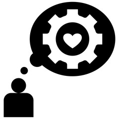 customer glyph style icon