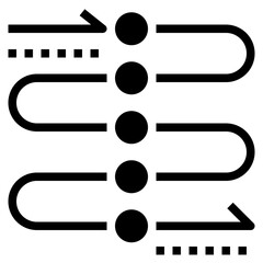 Fototapeta premium dynamic glyph style icon