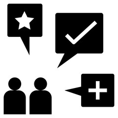 essential glyph style icon