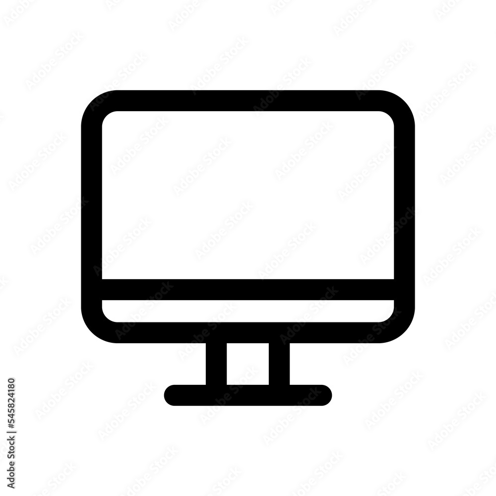 Poster Computer icon design for computer and digital technology theme