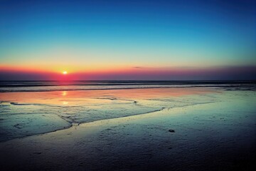 Obraz premium sunset on the beach