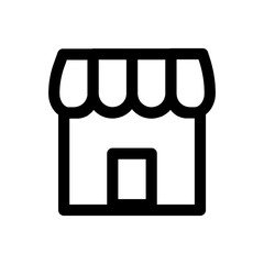 Shop icon design for online shop and digital business