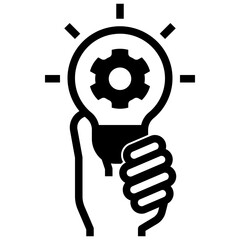 innovative glyph style icon