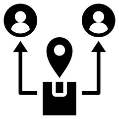 market glyph style icon