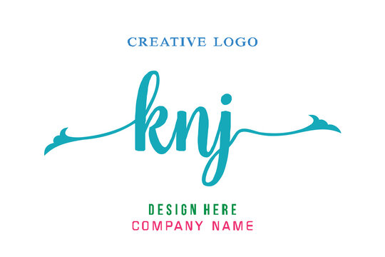 KNJ lettering, perfect for company logos, offices, campuses, schools, religious education