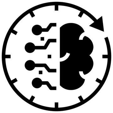 routine glyph style icon