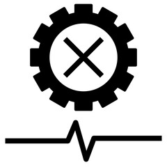 stop glyph style icon