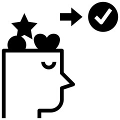 user glyph style icon