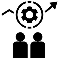 workforce glyph style icon