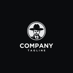 Man Sihluet vector logo template